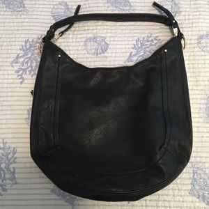 Black leather purse